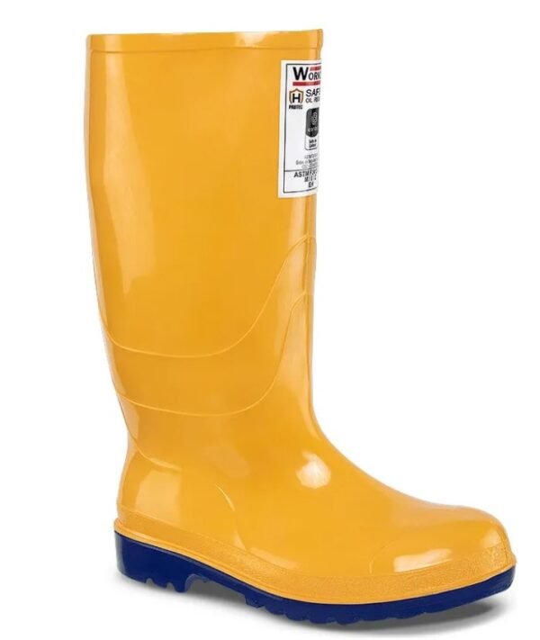 BOTA WORMAN Bota de Caucho Amarilla Con Puntera Worman