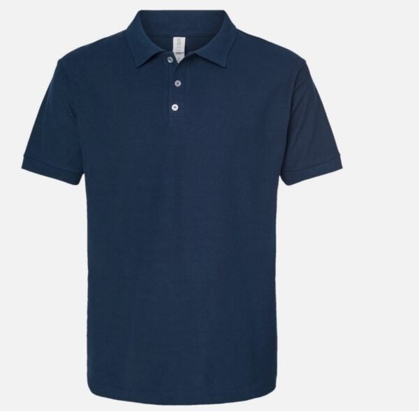 CAMISETA TIPO POLO AZUL-GRIS-NEGRO