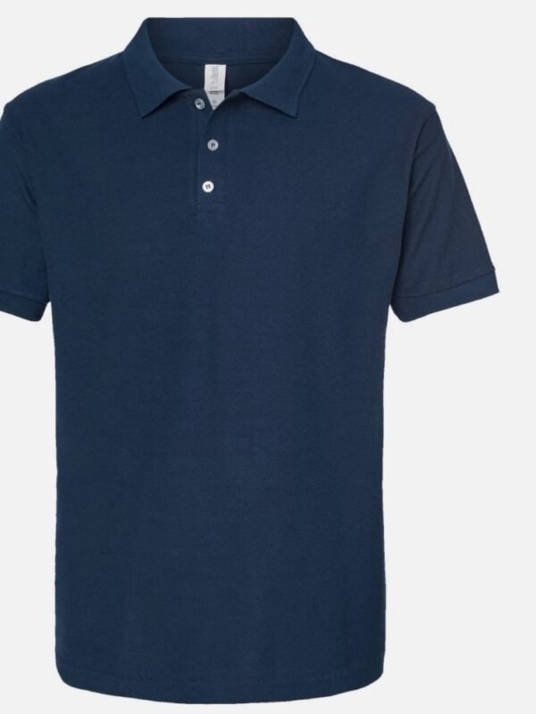 CAMISETA TIPO POLO AZUL-GRIS-NEGRO